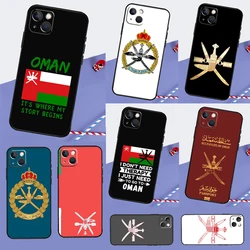 Omani Emblem Oman Flag passport Soft Case For iPhone 16 15 14 13 12 11 Pro Max XS X XR 7 8 Plus 13 12 Mini Protection Cover