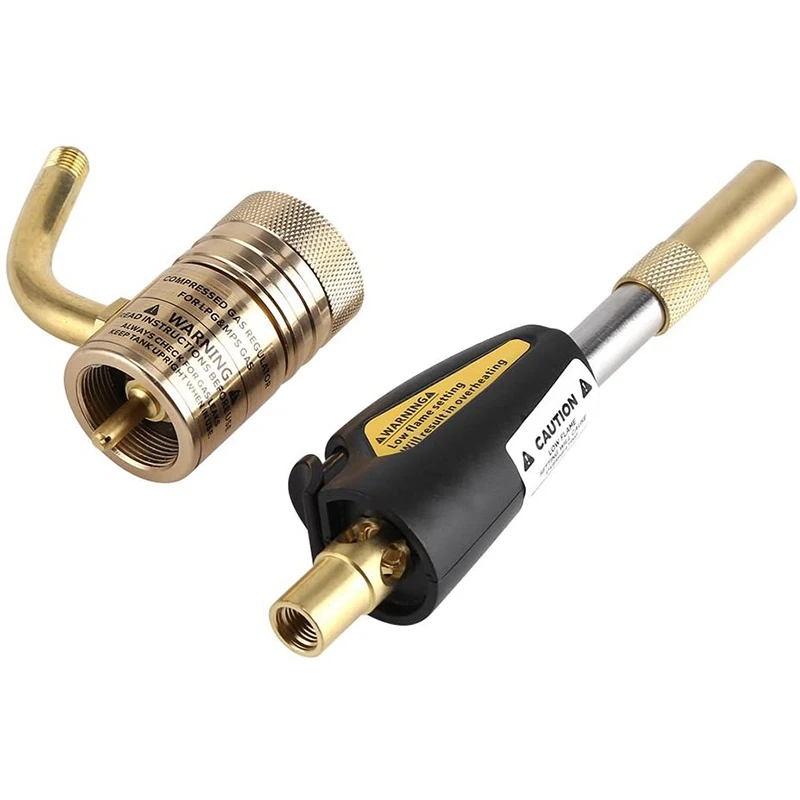New Turbo Torch Tips Gas Self Ignition Turbo Torch Regulator Brazing Soldering Welding Plumbing Tool Home Accessory