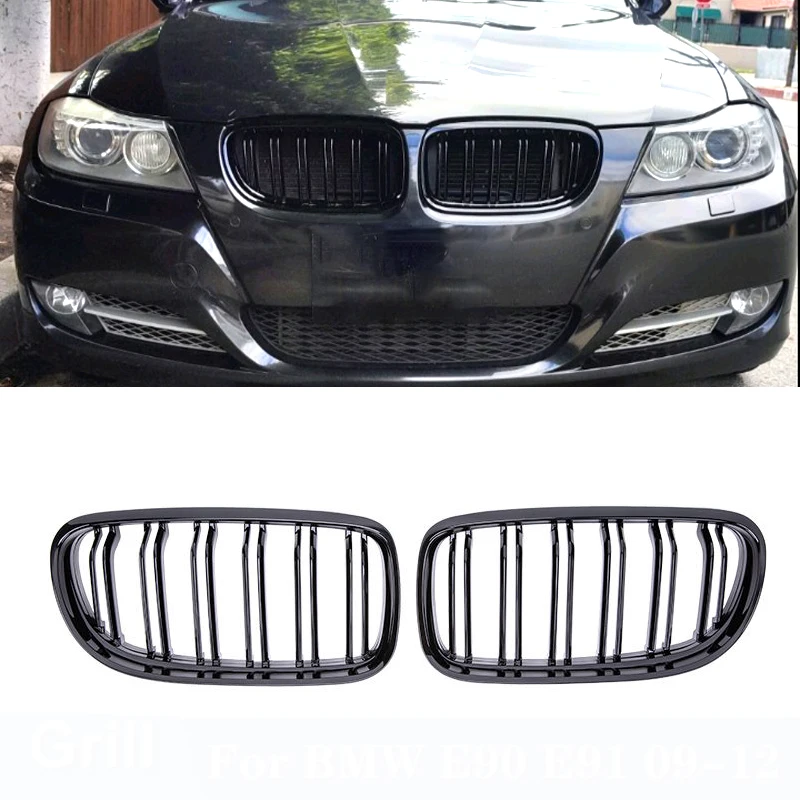 

For BMW E90 E91 LCI Sedan Wagon 325i 328i 335i 335xi 330i 330xi Car Front Kidney Grille Grill Glossy Grille Racing Grills 09-12