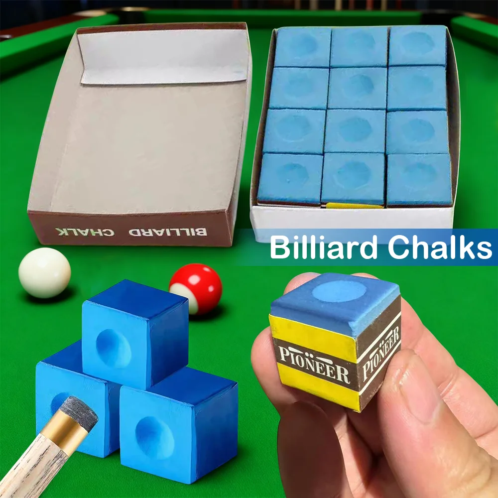12 قطعة الطباشير مكعب السنوكر عدم الانزلاق تجمع جديلة الطباشير تسعة الكرة تلميح الطباشير الاحتكاك القوي منخفضة الغبار الأزرق/الأخضر البلياردو المنافسة #1