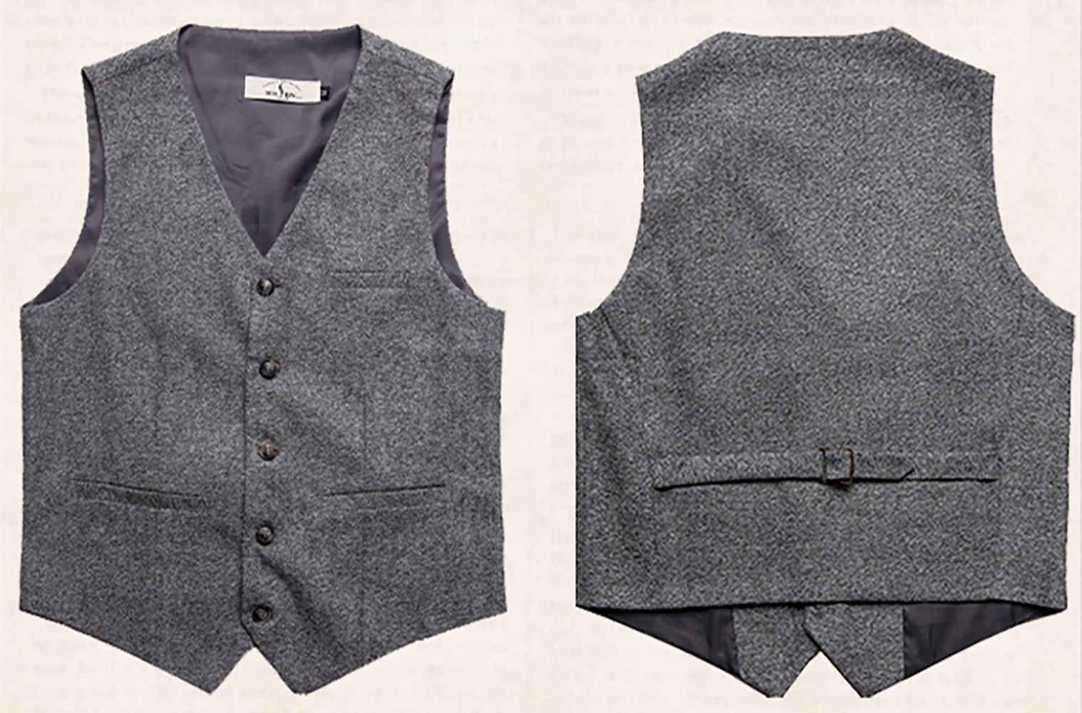 Gilet rétro en laine à col en V pour hommes, glaçure trempée, gilet décontracté, formel, garçon d\'honneur, gentleman pour mariage, hiver, 2023