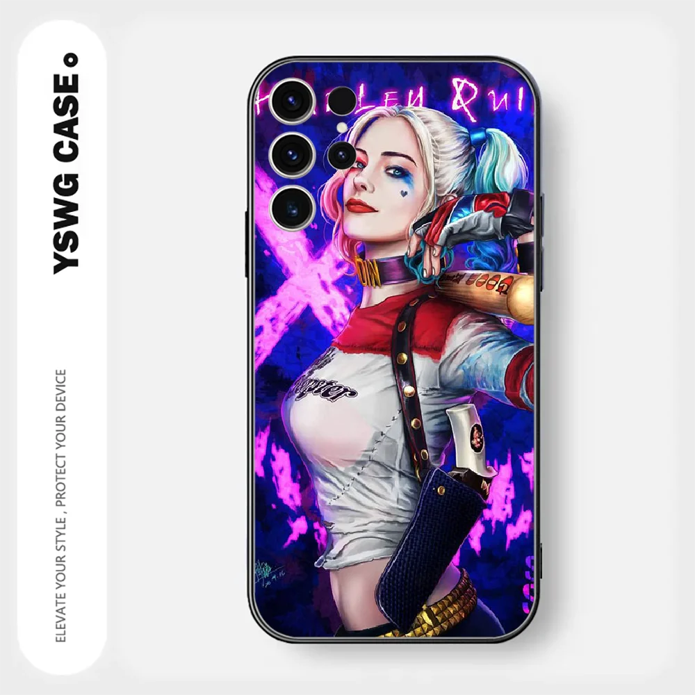 Sexy Harley Girl Quinn Phone Case For Samsung Galaxy A S 20 21 22 23 12 13 32 33 34 51 52 53 54 71 FE Ultra Plus Cover