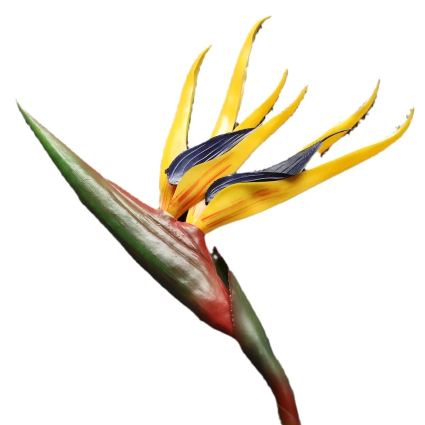 1 pieza de flor artificial de Strelitzia Reginae, flor del paraíso, decoración para el hogar, decoración para mesa de boda, decoración para habitación, regalo F1181