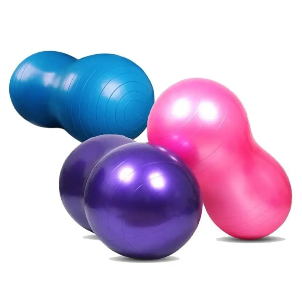 

Надувной фитнес-мяч Balance Sports Anti-Burst Peanut Ball 45*90 см, утолщенный, для пилатеса, йоги и домашних тренировок