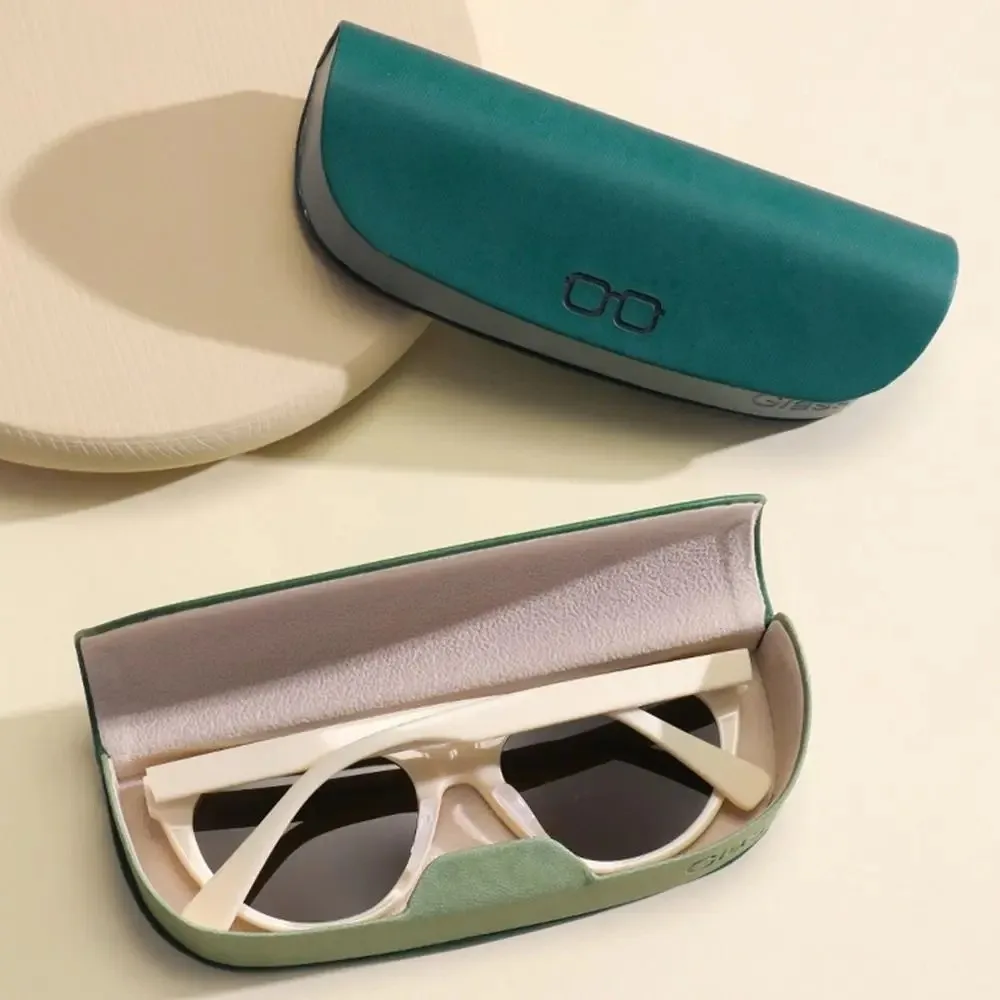 حافظة نظارات بإبزيم مغناطيسي من جلد البولي يوريثان حافظة واقية محمولة تتدفق داخل صندوق النظارات الشمسية خفيف الوزن