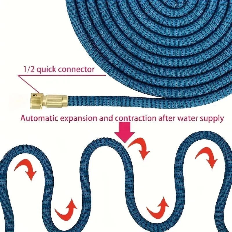 حديقة سقي خرطوم انبوب ماء ارتفاع ضغط غسيل السيارات مدفع المياه المنزل تلسكوبي خرطوم خرطوم رغوة مجموعة حديقة سقي مدفع المياه #3