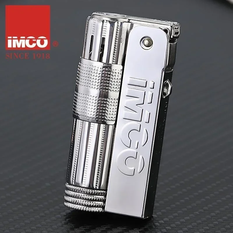 Original IMCO Lighter Old Gasoline Flint Lighter Windproof Stainless Steel Cigarette Petrol Oil Lighter Inflated Gadgets Man