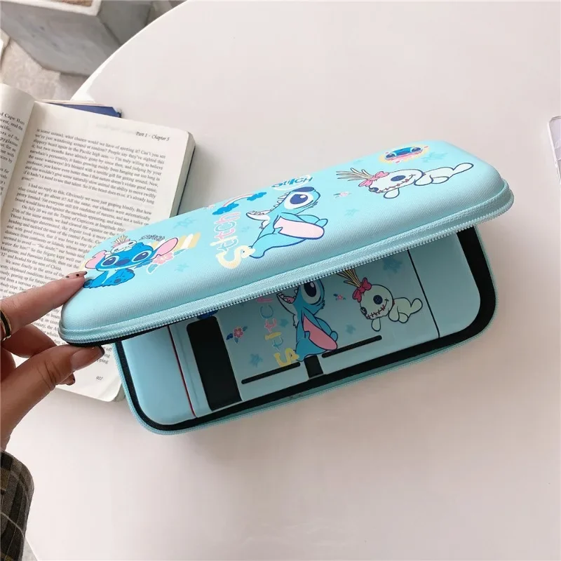 Disney Stitch Protective Case for Nintend Switch NS Console Joycon Cover Game Host Accessories Shell Handbag Storage Bag Case