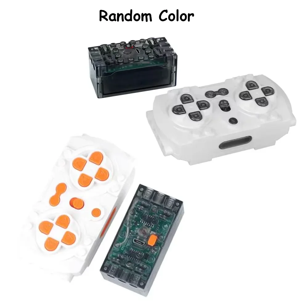 MOC 4 Way APP Remote Control Pack Set Rechargeable Battery Box Speed Control APP Program PF Motor Building Blocks Modification