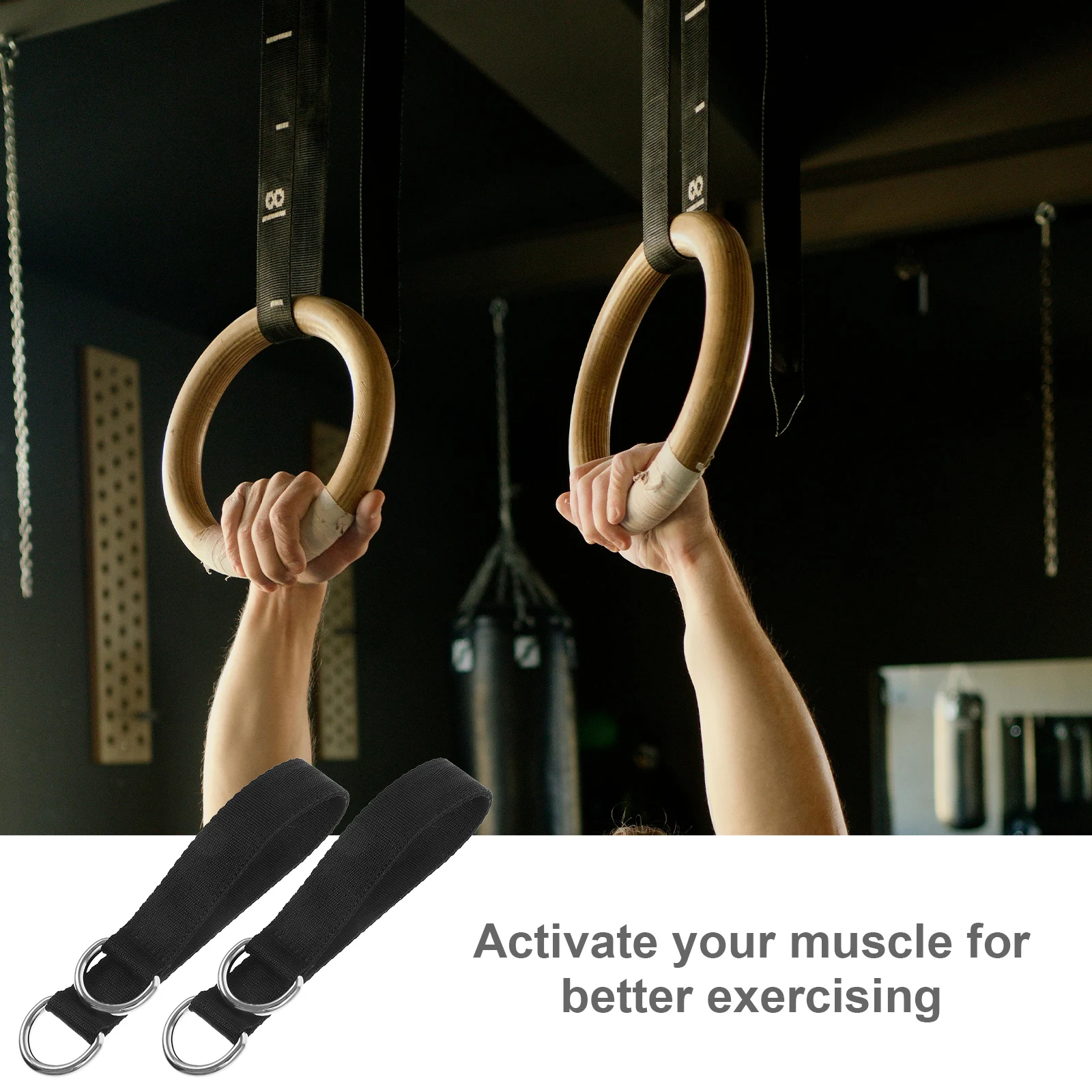 6 stuks veiligheidsgordelaccessoires professionele pull-up ophangriemen draagbare fitnessapparatuur voor krachttraining spierkracht