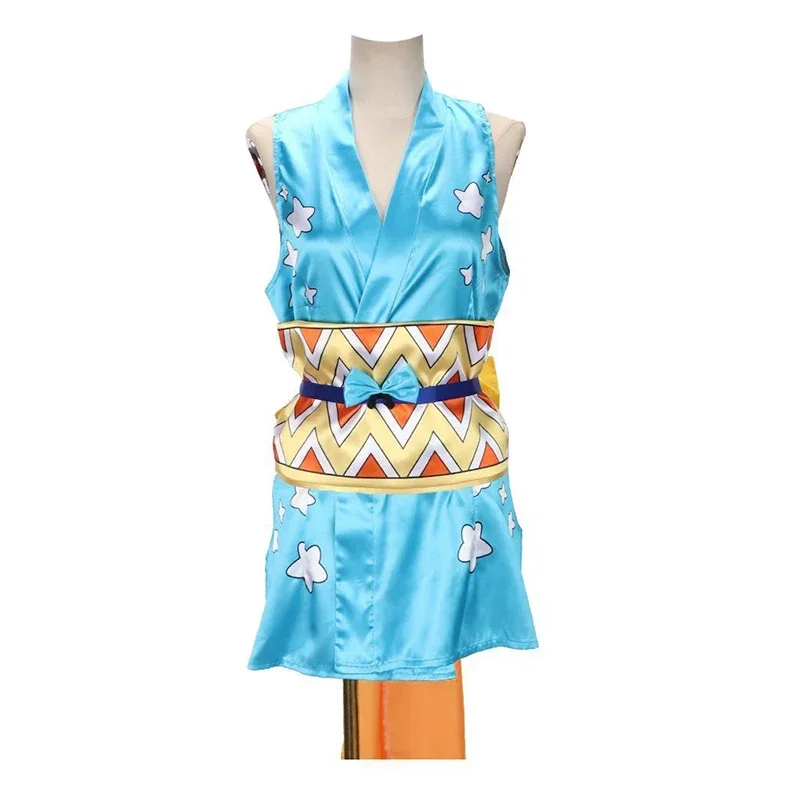 Halloween Carnival Anime Nami Cosplay Costume Women's Dress Including Headgear Tattoo Stickers view 2