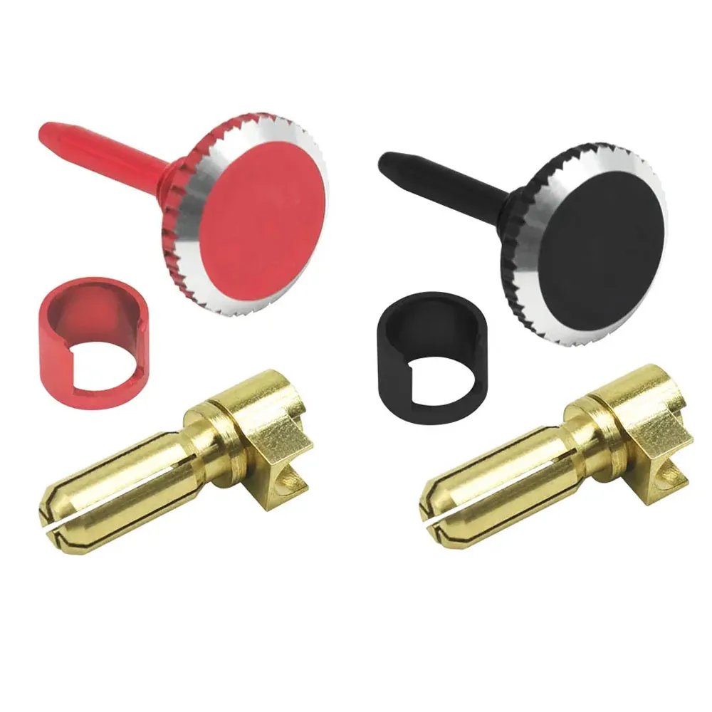 

Lockdown Heatsink Bullet Plug Grips with 5mm Bullets (Black/Red)