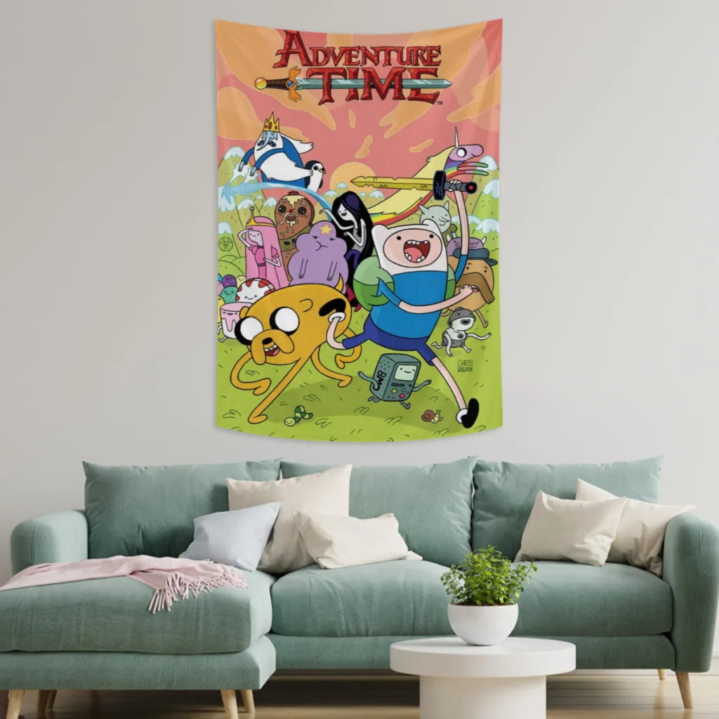 

Cartoon Funny Adventure Fabric Tapestry for Wall Bedroom Room Decorating Items