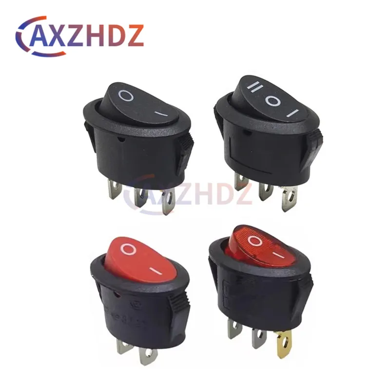 5PCS Oval Switch 2 Pins 2 Gears / 3 Pins 3 Gears KCD7 Electric Kettle Rocker Power Switch Rocker Switch With/Without Light