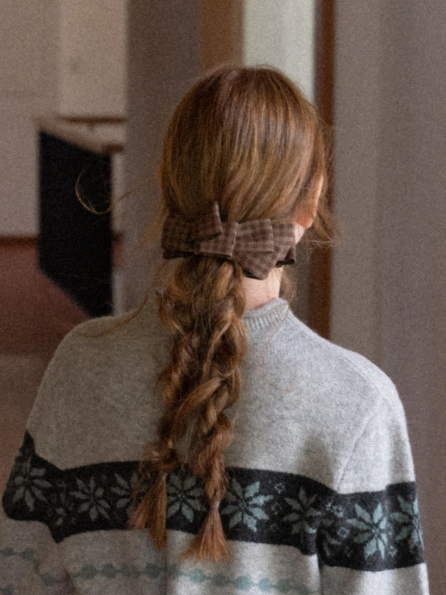 Classic Plaid Banana Clip British Style High Ponytail Women's Fashion Sensation One-Twist Hair Accessory Elegant Hair Gripper