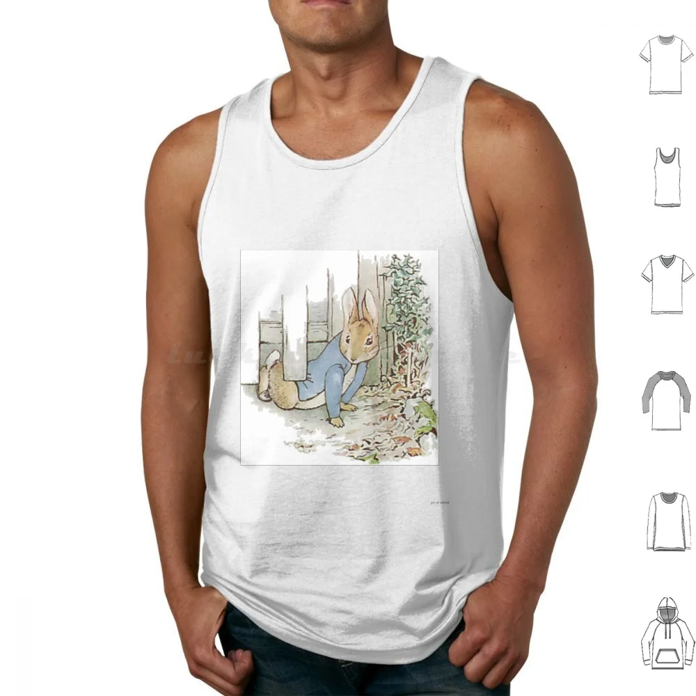 

Squeezed Under Mr Mcgregors Gate Tank Tops Print Cotton Tales Of Miss Tiggy Winkle Moral Stories Jemima Puddle Duck Fairy