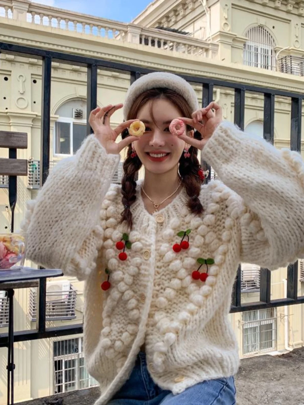 

Sweaters Jumpers Cardigans Womens Cardigan Vintage Korean Merino Wool Rib Knit Vintages Plaid BF Y2K Commute Fashion Streetwear