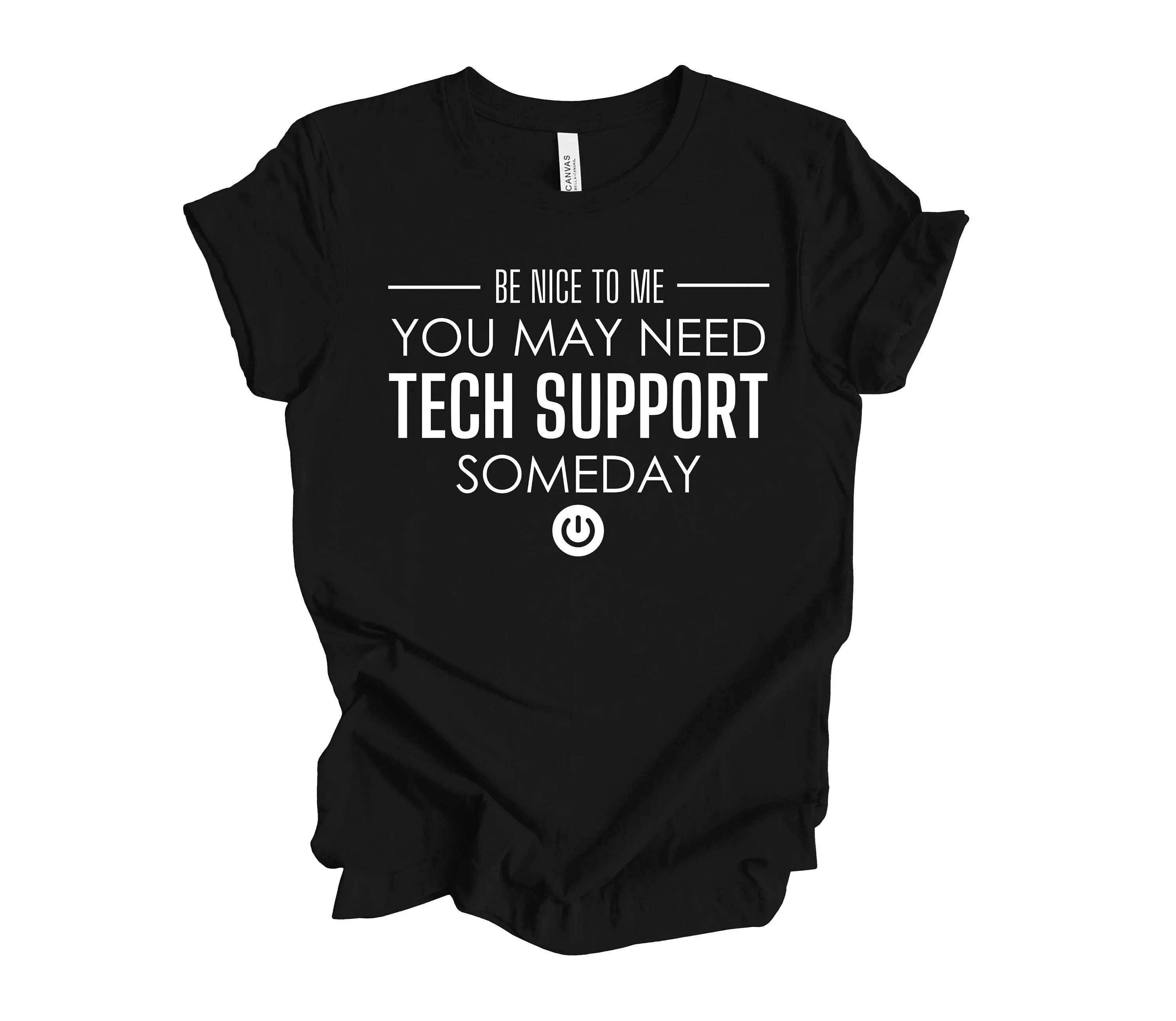 Tech Support T shirt Computer Geek Funny IT Techie Joke