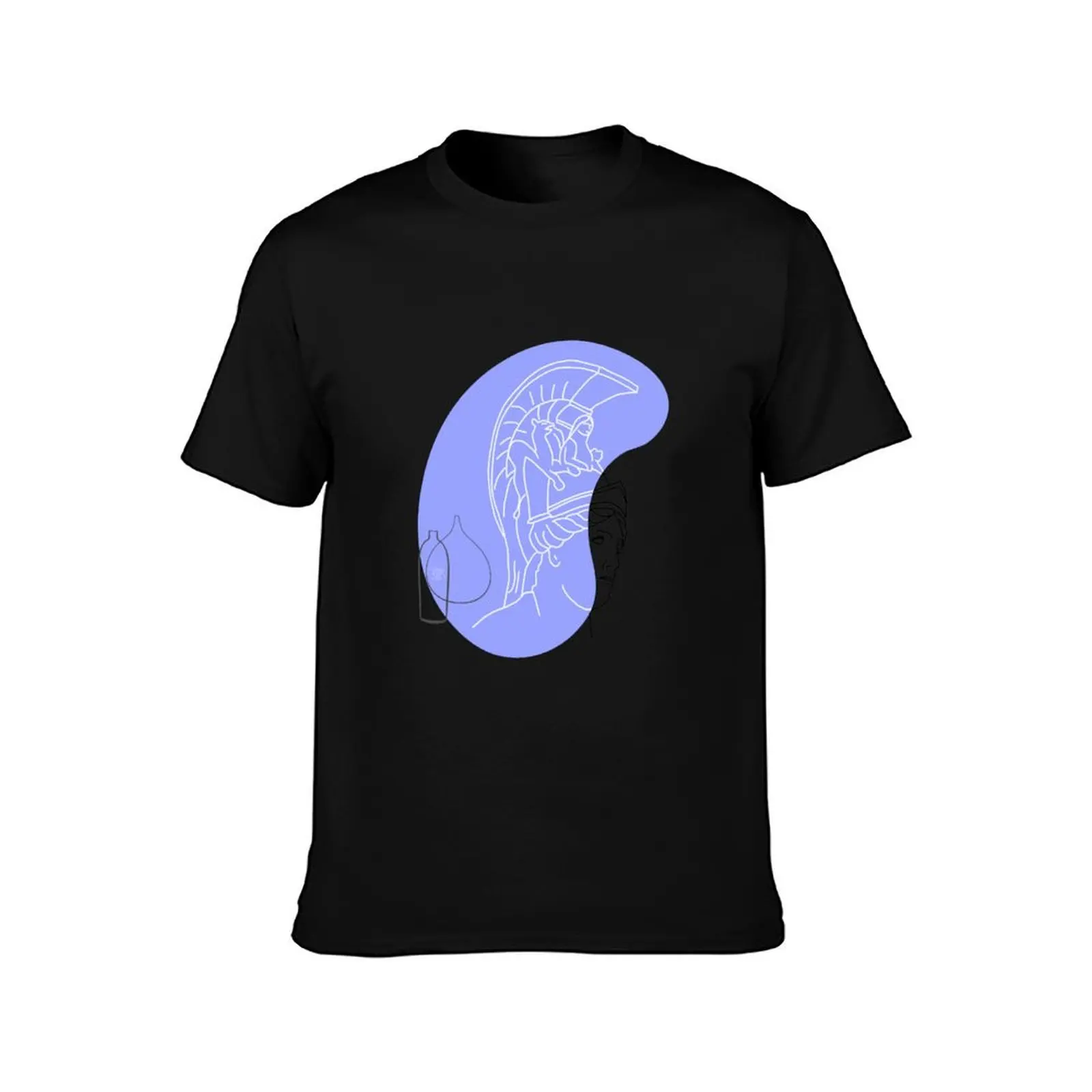 line art design boho style, minimalist, appealing colors, athena T-Shirt Big Size Short Sleeve Casual Top T-Shirt