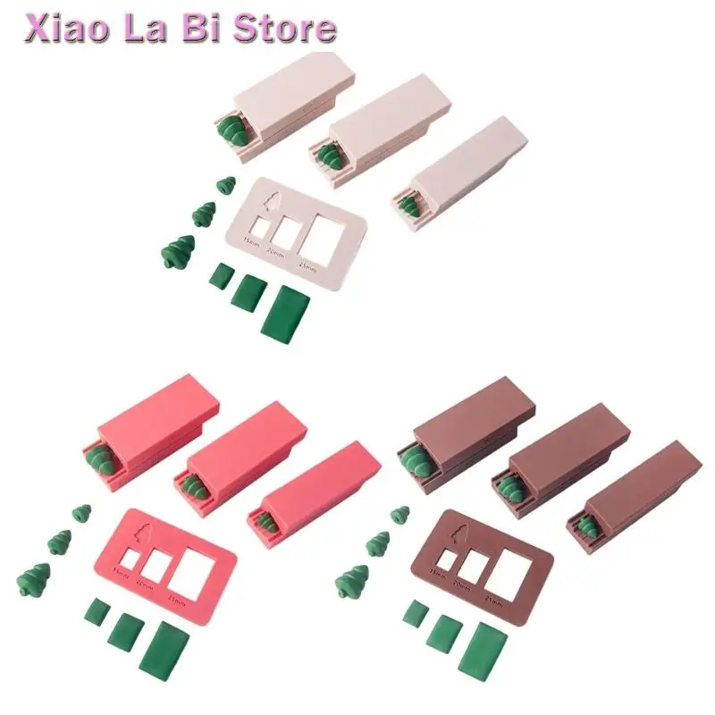 

XXFD Christmas Tree Shaped Clay Bead Roller Mould for DIY Necklace Earrings Craft