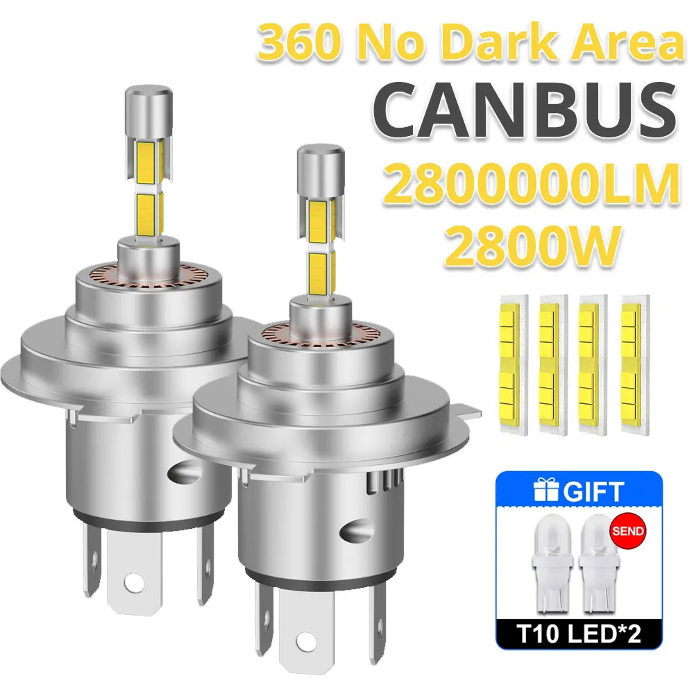 

Car H4 LED Headlight Bulb Canbus 2800W Hi/Lo Auto Fog Lamps H7 Led Light H1 H11 H4 9003 HB2 for Automobiles SUV ATV Motorcycle