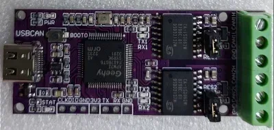 PCAN double Open Source USBCAN USB vers CAN analyseur de débogage USB vers PCAN adaptateur analyseur