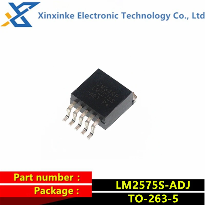 

5PCS LM2575S-ADJ TO-263-5 LM2575S LM2575 Voltage Regulator Chip