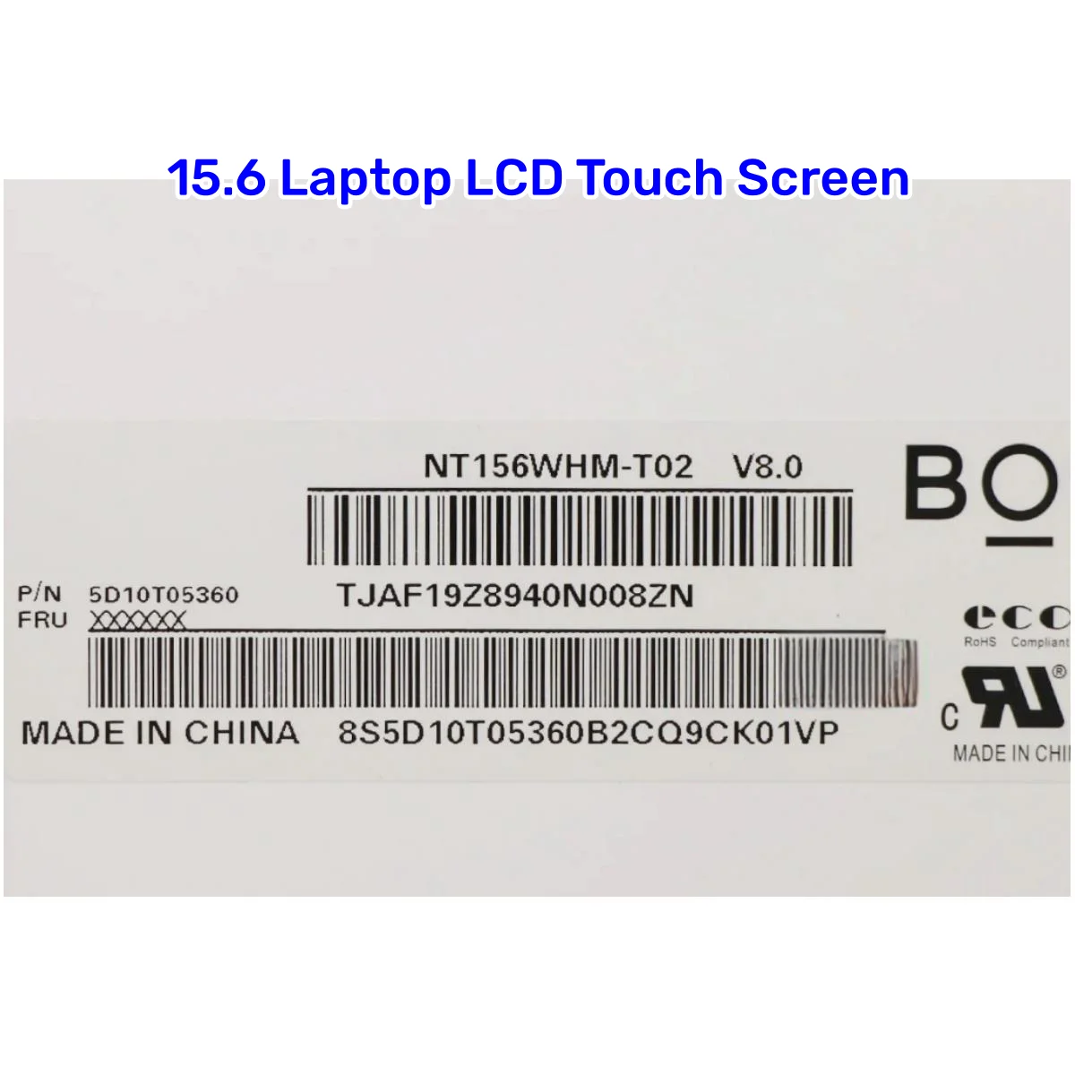 Imagem -03 - Tela Táctil do Lcd para o Portátil Tela Táctil 156 Nt156whm-t02 B156xtk02.1 Lenovo Ideapad 315ada05 3-15 L340-15 Versão do Toque 1366x768 40pin Edp