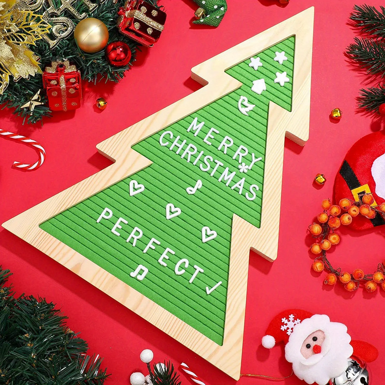 

1 комплект, сменная доска для писем, деревянная доска для объявлений в виде рождественской елки, фетровая доска для заметок, доска для письма, дверная доска для сообщений, фетровая доска для письма