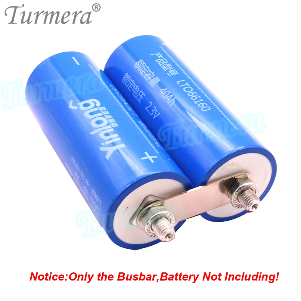 Turmera 12V Battery Busbar Copper Connecter for 2.3V 66160 40Ah 45Ah Lithium Titanate LTO Battery Use in 72V 24V 36V 48V 60V UPS