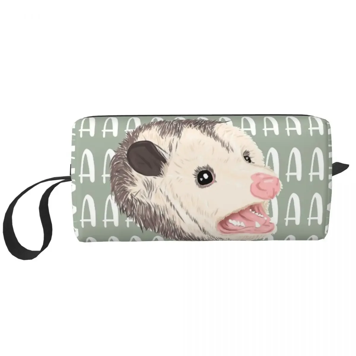 Trashy Screaming Opossum Possum Scream Makeup Bag Travel Cosmetic Bag Men Women Toiletry Bag Dopp Kit