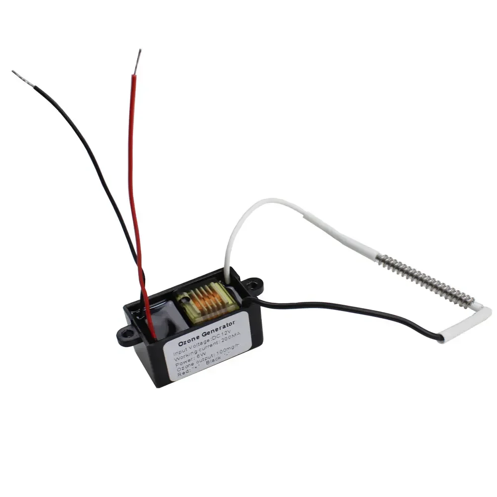 أجزاء منقي الهواء الصغير من Alanchi مولد أوزون DC12V 100mg لتطهير المساحة الصغيرة والتعقيم وإزالة الرائحة