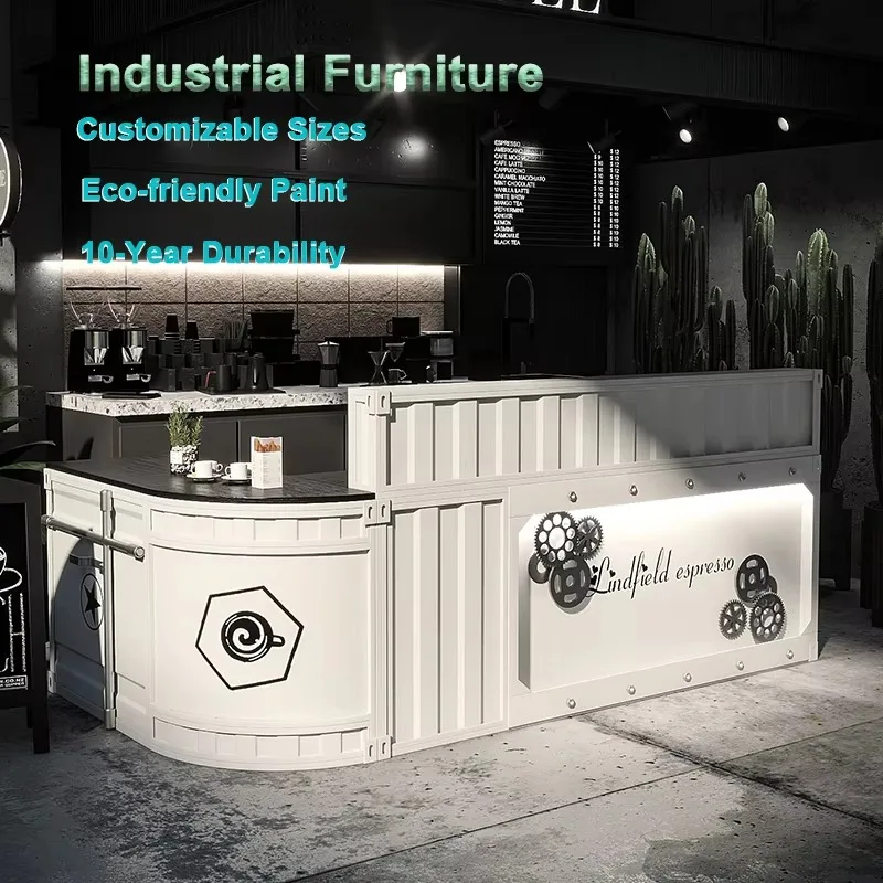 

Premium Commercial Cafe Shop Wooden Bake Donut Shop Restaurant Coffee Shop Furniture Hot Sale Bar Counter