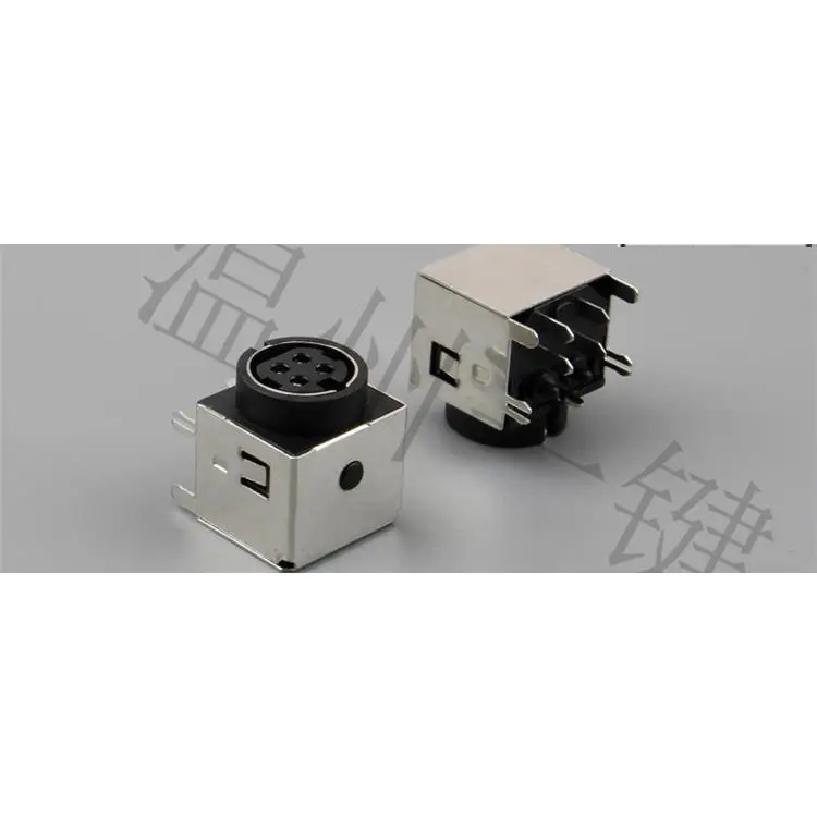 10pcs original new MPC-4-02 round head large keyboard plug S terminal 90 degree 4-pin four core DIN socket female