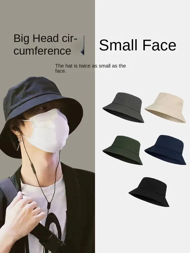 Bob Big Head Eimer Hüte 61CM für Männer Frauen Sommer Bergsteigen Hut mit Schnur Große Panama Individuelles Logo Französisch Bob Großhandel – Detail 2