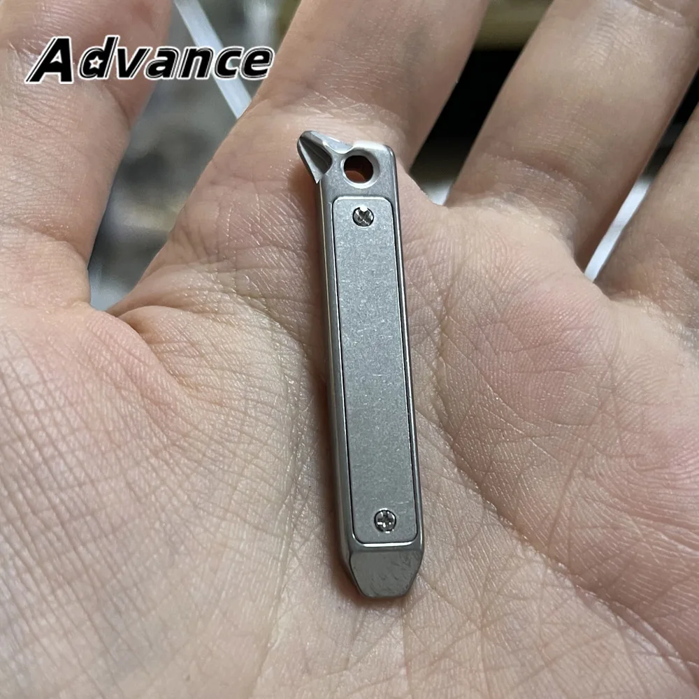 Multifunctional Keychain Screwdriver Titanium Alloy Plate Keyring Pendant Outdoor Tool EDC Accessories