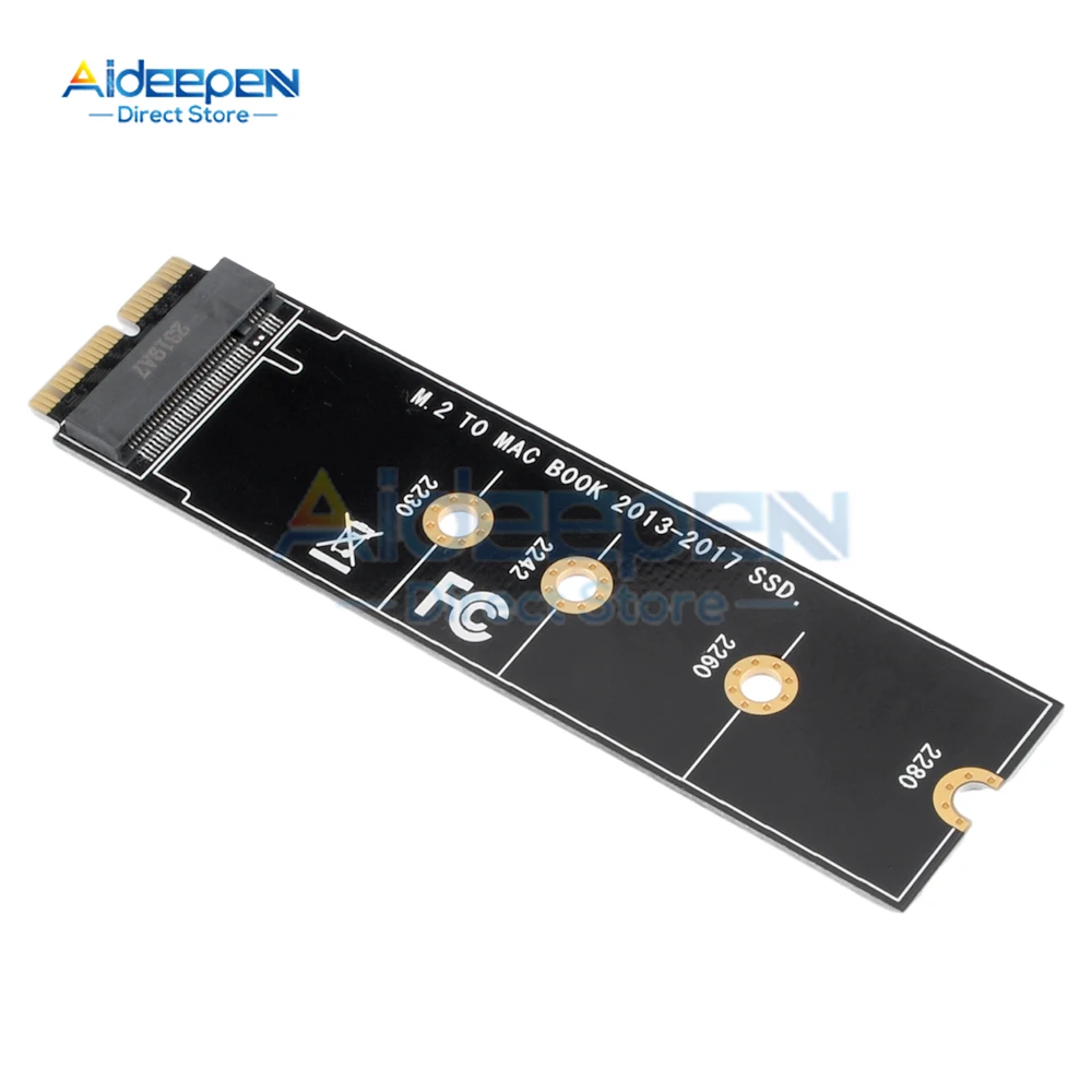 Apple MacBook Air Pro Retina 2013-2017用M.2 NVME SSD変換アダプターカード1セット、NVME/AHCI SSDキット（A1465 A1466 A1398 A1502対応）
