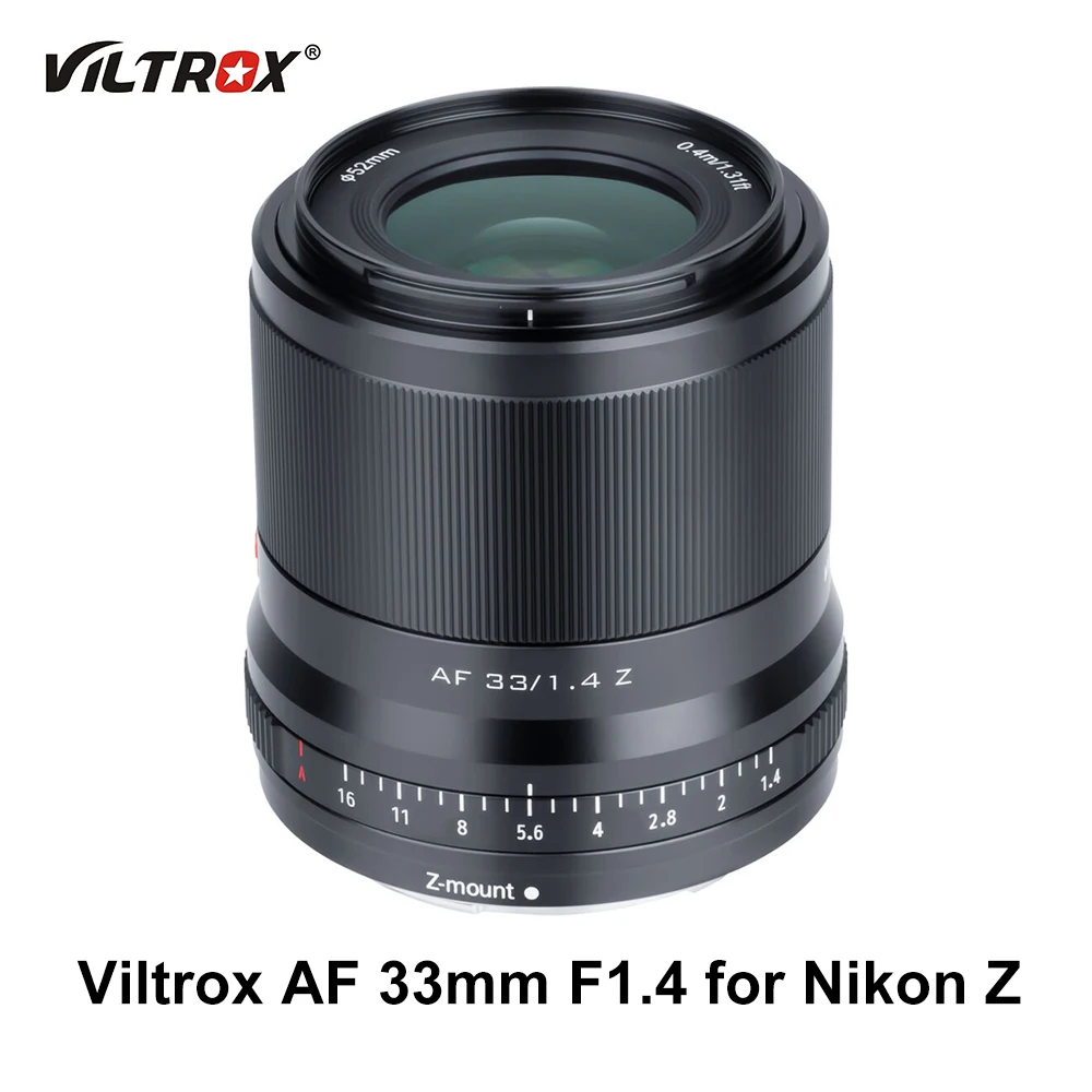 

Viltrox AF 33 мм F1.4 33/1.4 Z 33F1.4 портретный основной объектив с большой диафрагмой STM для Nikon Z крепление беззеркальной камеры