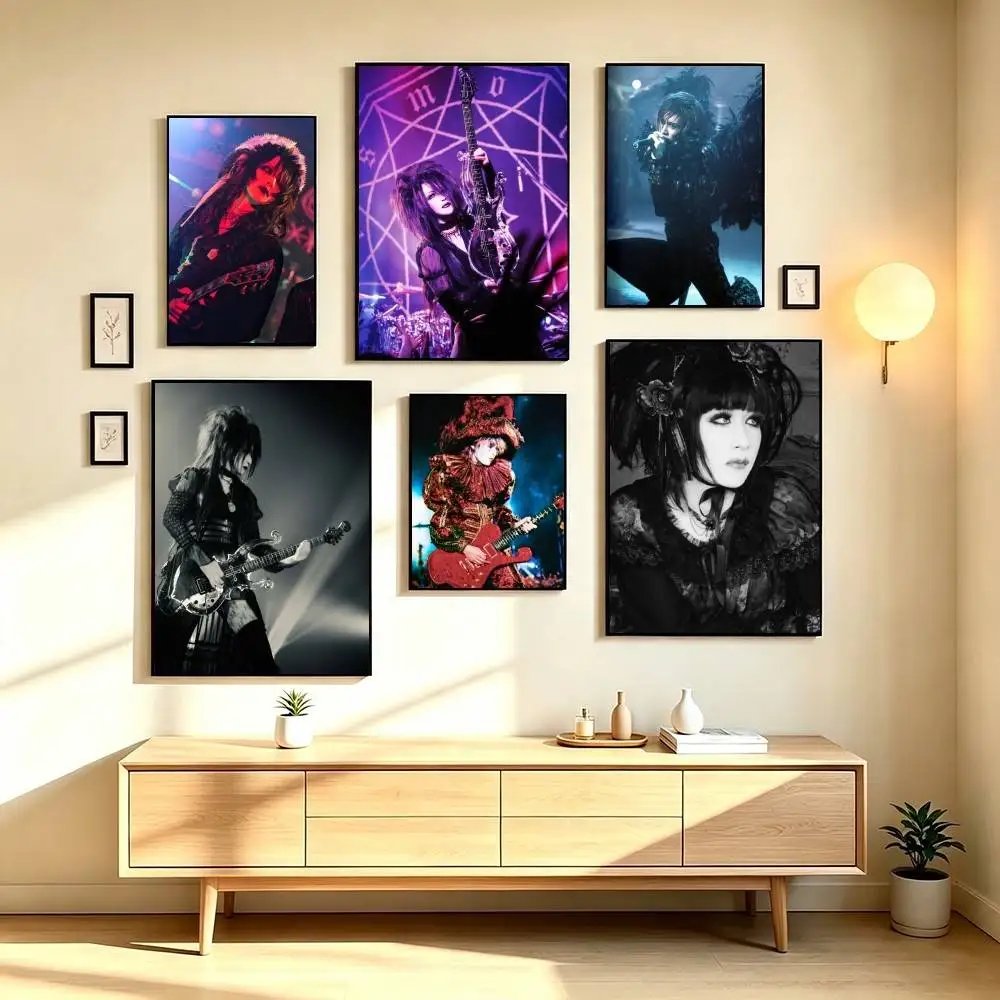 M-MALICE MIZER Rock Band Poster High Quality Dorm Living Room Aesthetic Wall Decoration Painting Stickers Gift