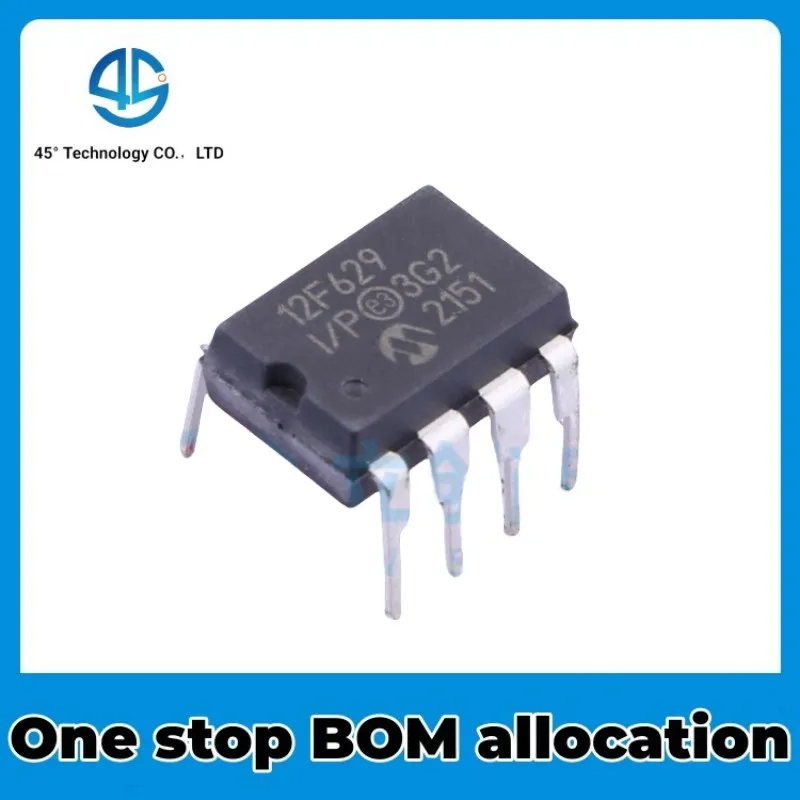 5PCS PIC12F629-I/P 8-bit flash microcontroller DIP-8 electronic active components in stock