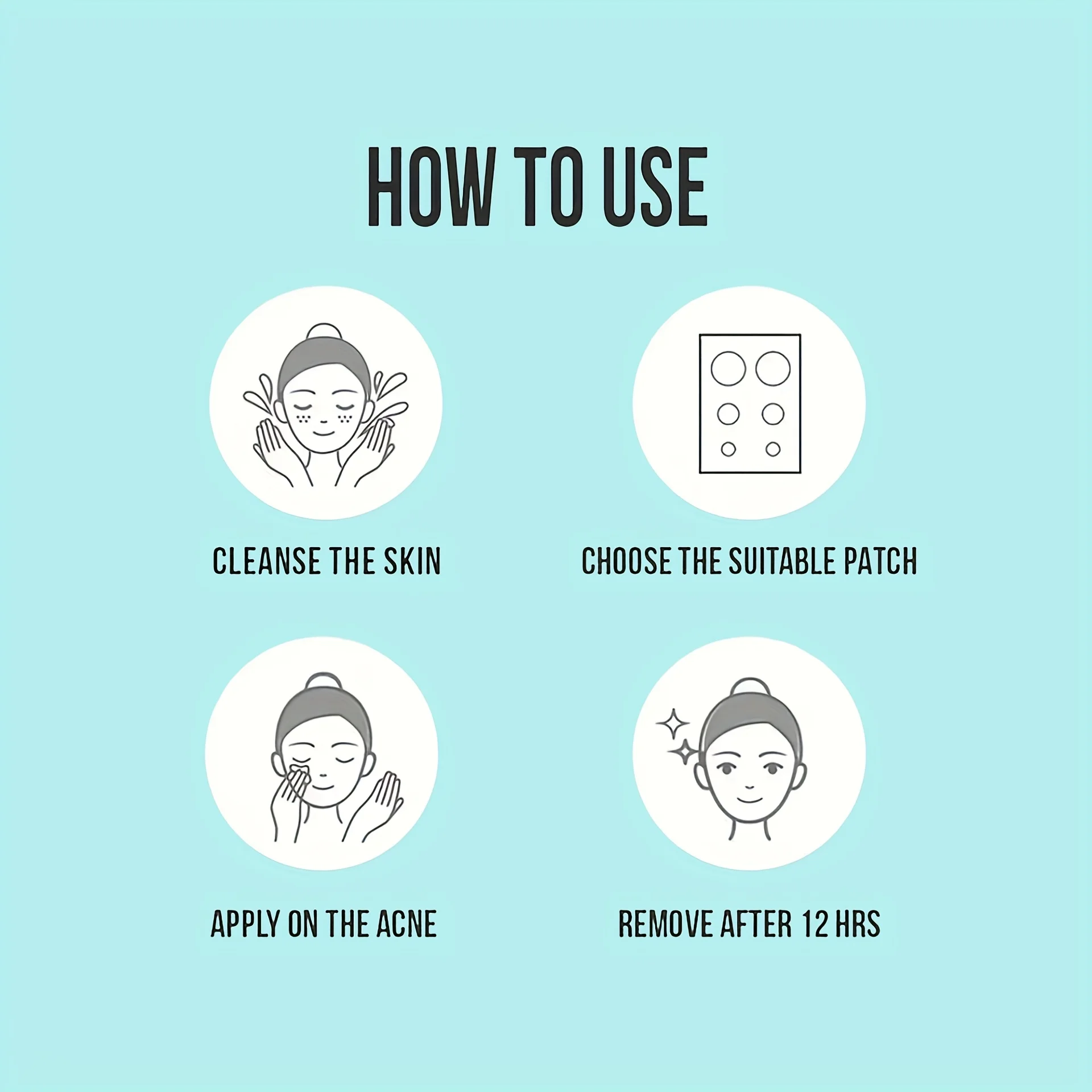 36/40 قطعة من رقع حب الشباب الغروانية المائية - تمتص القفز والزيت، وتقليل الاحمرار، ومناسبة غير مرئية للارتداء طوال اليوم