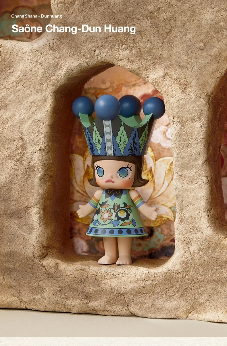Original PopMart MEGA Royal Molly 100% Jubiläums-Blindbox Sammlerstück Kunstspielzeug Schreibtischdekoration Geschenk für Erwachsene Sammler – Detail 9