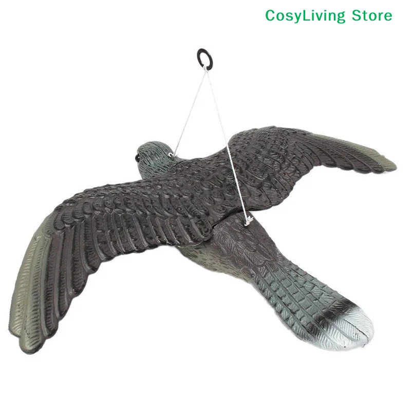 1Pcs Realistic Flying Hawk Pigeon Decoy Garden Pest Control Scarecrow Bird Scarer Outdoor Gardening