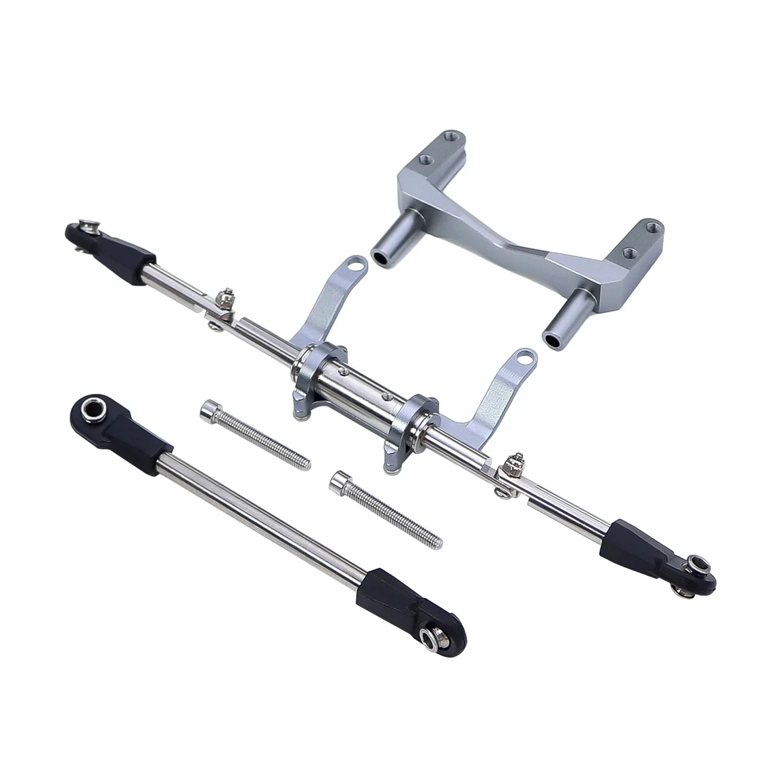 Aluminium Servo Mounts Met Simulatie Hydraulische Stuurset Voor 1/10 SCX10 II 90046 Rechte As RC Auto Upgrade Onderdelen