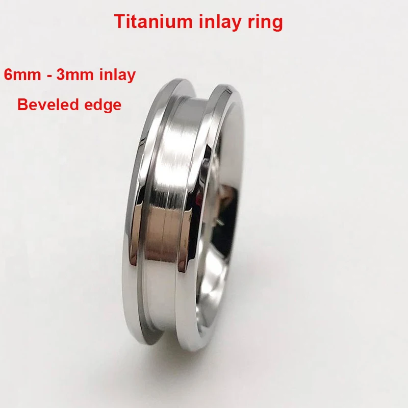 Titanium Wave Channel Blanks for Unique Handmade Rings