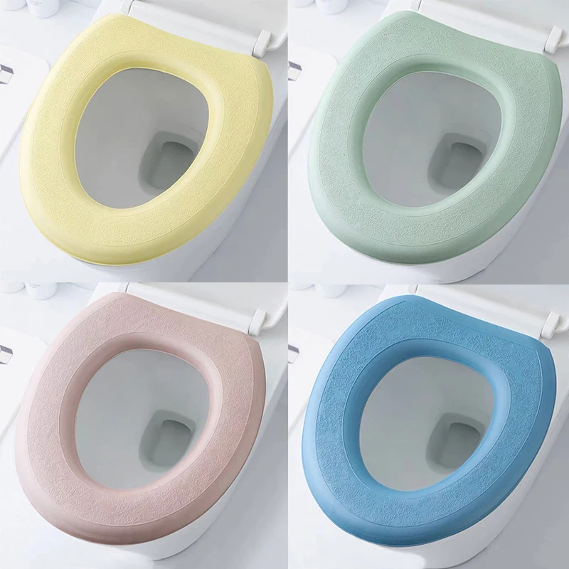 

Waterpoof Soft Toilet Seat Cover Bathroom Washable Closestool Mat Pad Cushion O-shape Toilet Seat Bidet Toilet Cover Accessories
