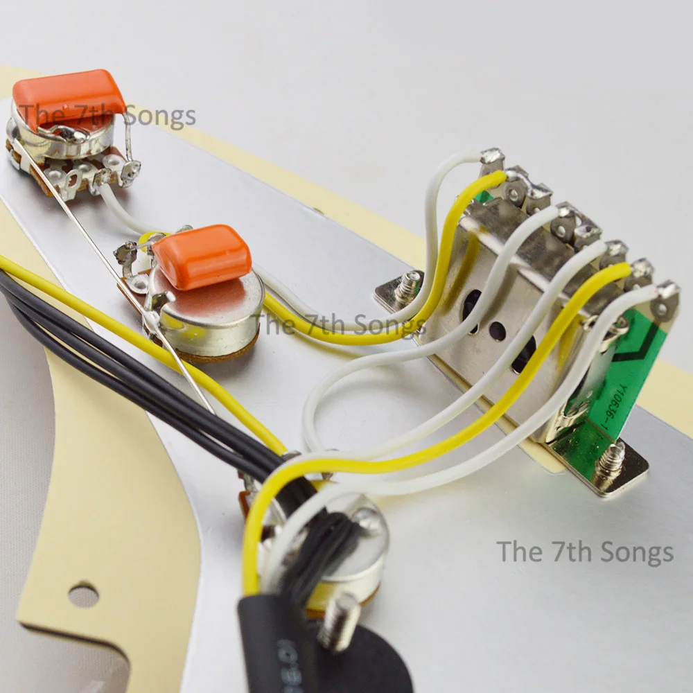 Texas Rock Alnico 5 SSS ST Electric Guitar Loaded Pickguard Alnico V Pickup Guitar Wiring Pre-wired view 5