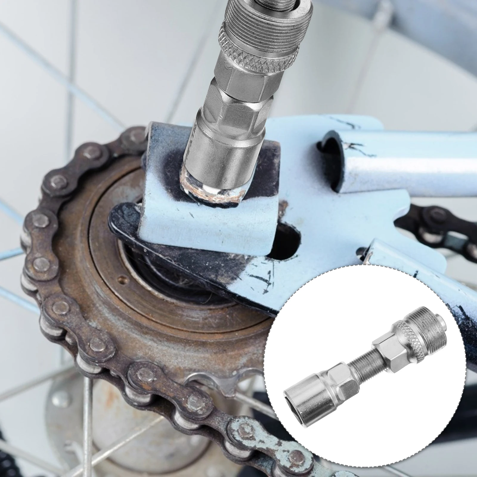 

Aluminum Alloy Crankset Puller Extractor Bracket Removal Tool Universal Design Bike Maintenance Practical Longevity