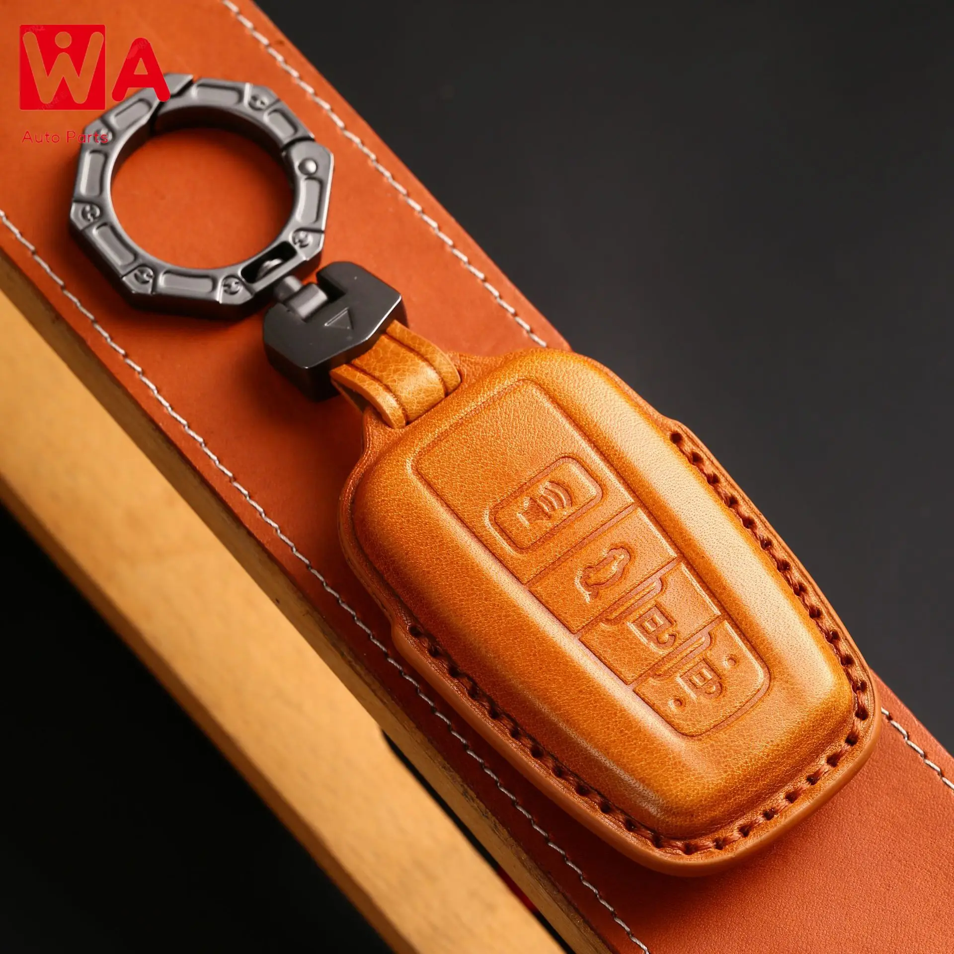 

2 3 4 Button Leather Car Key Case Fob Cover For Toyota Camry CHR Corolla RAV4 Avalon Land Cruiser Prado Prius 2018 2019 2020