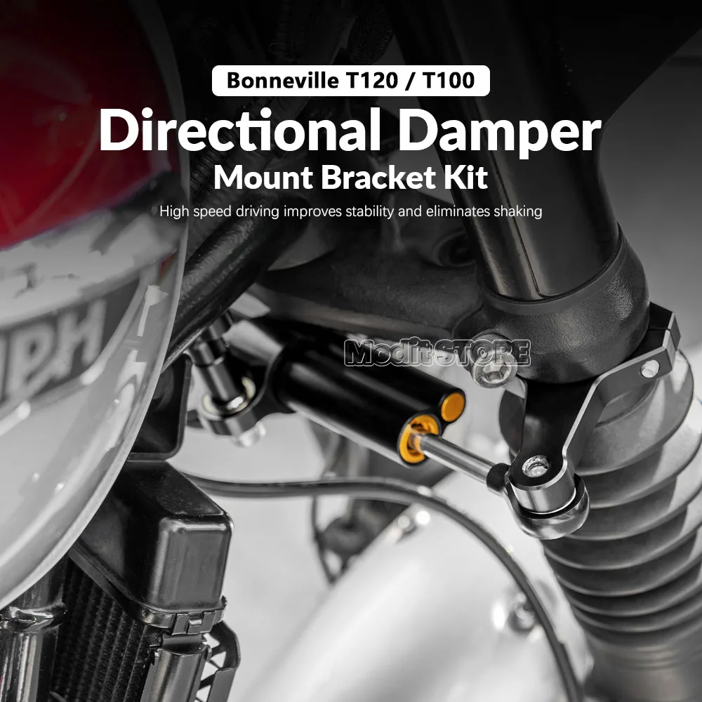 오토바이 CNC 스티어링 댐퍼 브래킷, Bonneville T100/T120용 - alternate angle